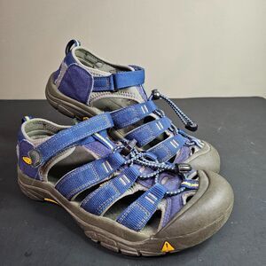 Keen Boy's Newport Hiking Sandals Size 6 Blue Shoes Fishing Water